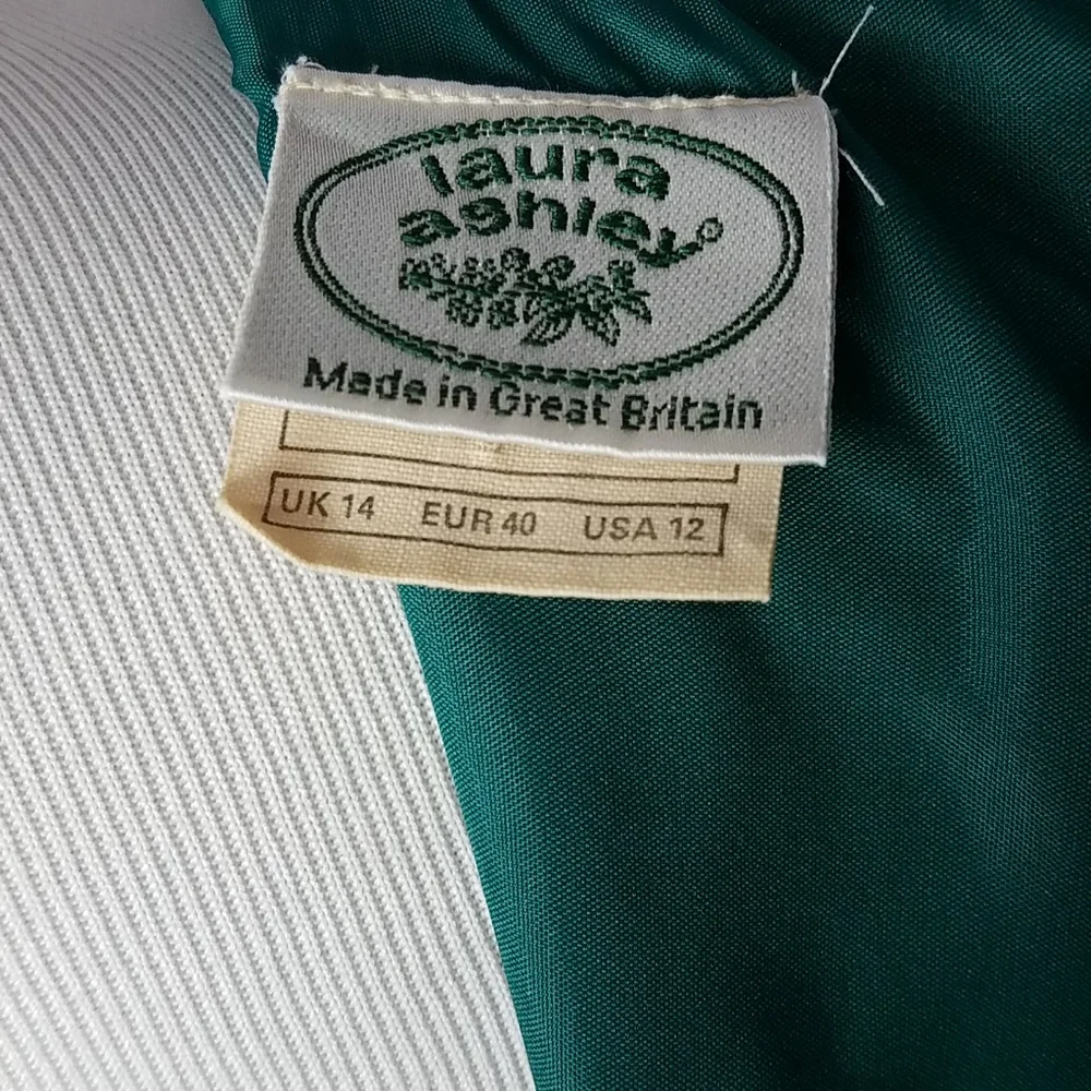 Vintage Laura Ashley 80's Plaid Maxi Dress - Picture 6 of 7